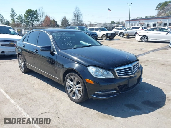 2014 Mercedes-Benz C-Class C 300 Sport with VIN WDDGF8ABXEG227681, listed as a IAAI auction lot 41786079 with 141,951 mi miles. Bid and sale history available at carsss.com. Image 1.