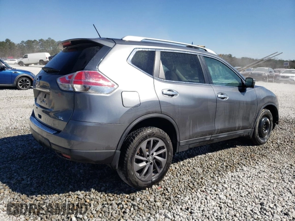 2016 Nissan Rogue SL with VIN 5N1AT2MT2GC764741, listed as a Copart auction lot 45646015 with 104,770 mi miles and Salvage Title. Bid and sale history available at carsss.com. Image 3.