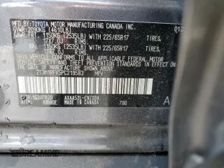 2023 Toyota RAV4 LE with VIN 2T3H1RFV5PC219583, listed as a Copart auction lot 50823005 with 33,551 mi miles and Salvage Title. Bid and sale history available at carsss.com. Image 14.