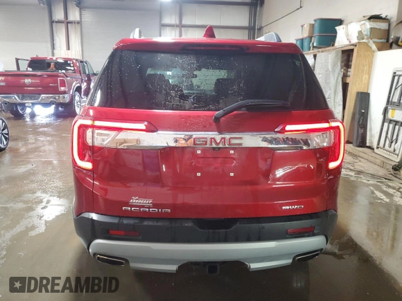 2021 GMC Acadia SLE with VIN 1GKKNRLS7MZ127362, listed as a Copart auction lot 48333485 with 58,207 mi miles and Salvage Title. Bid and sale history available at carsss.com. Image 6.