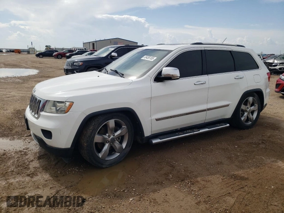 2013 Jeep Grand Cherokee Overland with VIN 1C4RJFCT2DC650336, listed as a Copart auction lot 55455105 with 129,858 mi miles and Clean Title. Bid and sale history available at carsss.com. Image 1.
