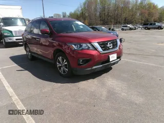 2018 Nissan Pathfinder SV z VIN 5N1DR2MM8JC659908, wystawiony jako IAAI lot #41946065 z przebiegiem 101 529 mil mil oraz . Historia ofert i sprzedaży dostępna na DreamBid. Obrazek 1.