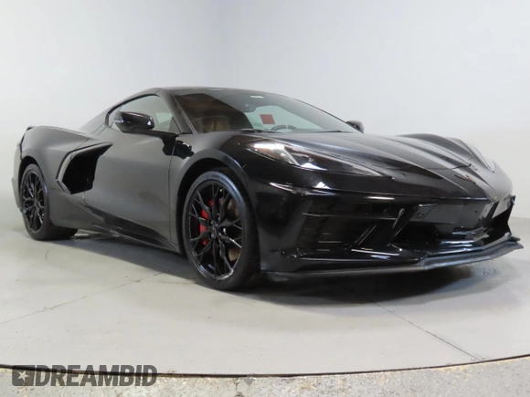 2023 Chevrolet Corvette 2LT z VIN 1G1YB2D4XP5137393, wystawiony jako Copart lot #50206855 z przebiegiem Nie podano mil oraz Szkoda całkowita • Salvage title. Historia ofert i sprzedaży dostępna na DreamBid. Obrazek 1.