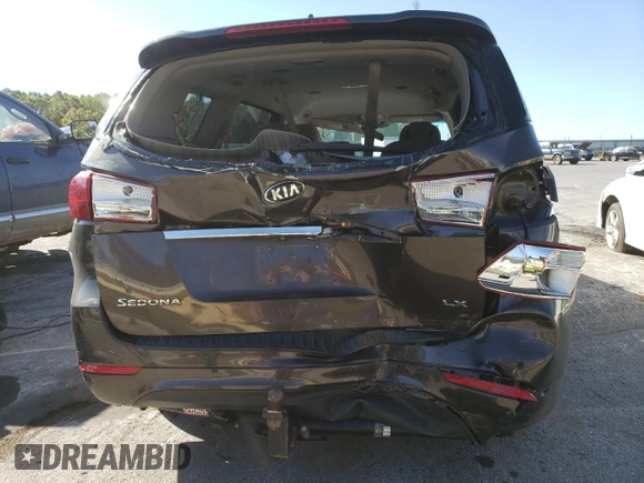 2016 Kia Sedona LX with VIN KNDMB5C16G6165913, listed as a Copart auction lot 73969764 with 163,481 mi miles and Salvage Title. Bid and sale history available at carsss.com. Image 6.