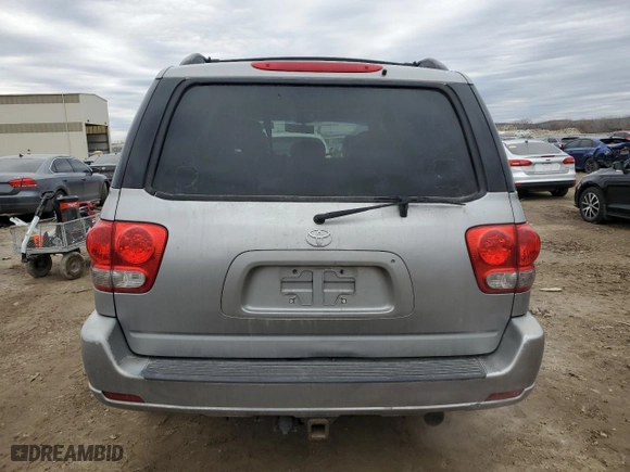 2006 Toyota Sequoia SR5 with VIN 5TDBT44A66S262007, listed as a Copart auction lot 44340625 with 241,173 mi miles and Salvage Title. Bid and sale history available at carsss.com. Image 6.