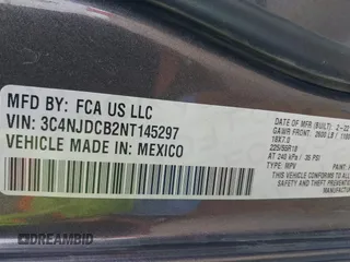 2022 Jeep Compass (RED) Edition with VIN 3C4NJDCB2NT145297, listed as a IAAI auction lot 40113566 with 40,689 mi miles and . Bid and sale history available at DreamBid. Image 9.