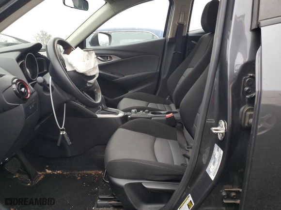 2017 Mazda CX-3 Sport with VIN JM1DKFB75H0158175, listed as a Copart auction lot 82988624 with 0 mi miles and Salvage Title. Bid and sale history available at carsss.com. Image 7.