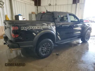 2024 Ford Ranger Raptor with VIN 1FTER4LR7RLE07063, listed as a Copart auction lot 47628295 with 8,187 mi miles and Salvage Title. Bid and sale history available at carsss.com. Image 3.