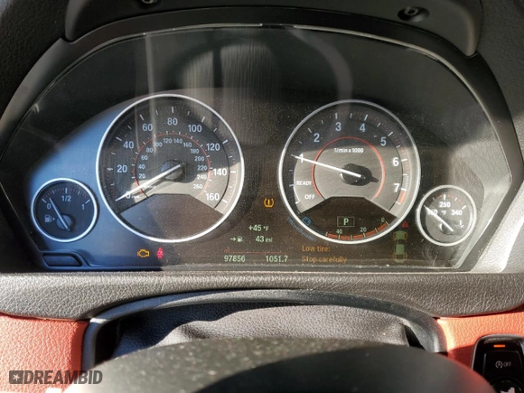 2015 BMW 4 Series 435i with VIN WBA3R1C52FK195223, listed as a Copart auction lot 87753195 with 97,856 mi miles and Salvage Title. Bid and sale history available at carsss.com. Image 9.