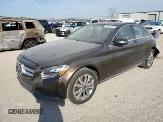 2017 Mercedes-Benz C 300 with VIN 55SWF4KB9HU228024, listed as a Copart auction lot 47616745 with 93,930 mi miles and Salvage Title. Bid and sale history available at carsss.com. Image 1.