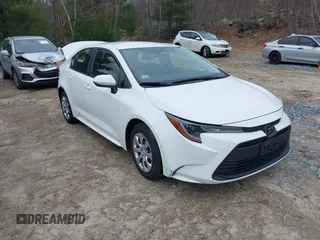 2023 Toyota Corolla LE with VIN JTDB4MEE7PJ002907, listed as a IAAI auction lot 41853292 with 38,517 mi miles. Bid and sale history available at carsss.com. Image 1.