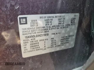 2017 GMC Acadia SLE с VIN 1GKKNSLS9HZ315619, выставлен на аукционе Copart как лот 59476025 с пробегом 137 273 миль миль и Чистый • Clean title. История ставок и продаж доступна на DreamBid. Изображение 13.