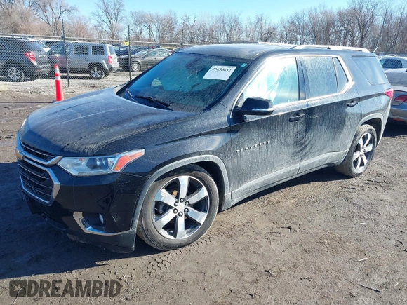 2018 Chevrolet Traverse LT Leather with VIN 1GNEVHKW3JJ260483, listed as a IAAI auction lot 41636632 with 103,348 mi miles. Bid and sale history available at carsss.com. Image 2.