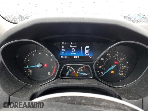 2015 Ford Focus SE with VIN 1FADP3F23FL217384, listed as a Copart auction lot 46570275 with 107,720 mi miles and Salvage Title. Bid and sale history available at carsss.com. Image 9.