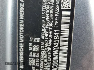 2021 Toyota GR Supra 3.0 with VIN WZ1DB0C00MW045841, listed as a Copart auction lot 47755165 with 0 mi miles and Salvage Title. Bid and sale history available at carsss.com. Image 14.