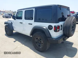 2018 Jeep Wrangler Unlimited Sport S with VIN 1C4HJXDN7JW232530, listed as a IAAI auction lot 42362544 with 89,972 mi miles and . Bid and sale history available at DreamBid. Image 3.