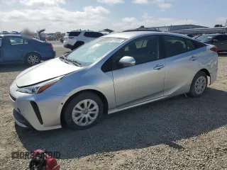 2021 Toyota Prius L Eco with VIN JTDKAMFU8M3145511, listed as a Copart auction lot 55166085 with 14,846 mi miles and Salvage Title. Bid and sale history available at DreamBid. Image 1.