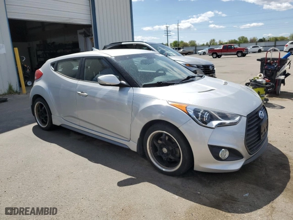 2016 Hyundai Veloster Turbo with VIN KMHTC6AE1GU263159, listed as a Copart auction lot 53990535 with 116,151 mi miles and Clean Title. Bid and sale history available at carsss.com. Image 4.