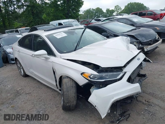 2017 Ford Fusion Titanium with VIN 3FA6P0K96HR105127, listed as a IAAI auction lot 39351701 with 103,295 mi miles. Bid and sale history available at carsss.com. Image 1.