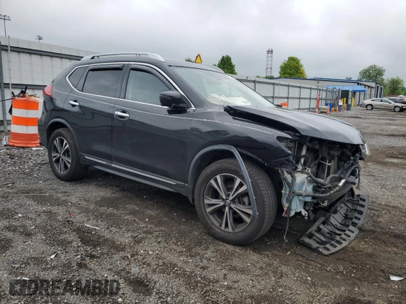2017 Nissan Rogue SL with VIN JN8AT2MV6HW283644, listed as a Copart auction lot 55781785 with 90,233 mi miles and Salvage title. Bid and sale history available at DreamBid. Image 4.