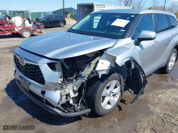 2023 Toyota Highlander L with VIN 5TDKDRAH6PS502220, listed as a IAAI auction lot 41907736 with 67,977 mi miles. Bid and sale history available at carsss.com. Image 6.