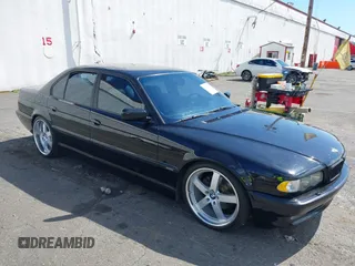 2001 BMW 7 Series 740i with VIN WBAGG83481DN86607, listed as a IAAI auction lot 42686666 with 115,753 mi miles and . Bid and sale history available at DreamBid. Image 1.