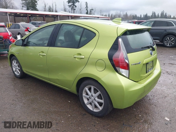 2015 Toyota Prius One with VIN JTDKDTB32F1087117, listed as a IAAI auction lot 41594117 with Not Provided miles and . Bid and sale history available at carsss.com. Image 3.