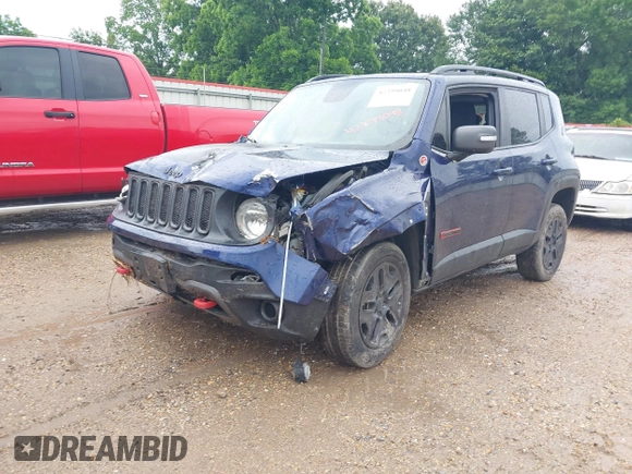 2018 Jeep Renegade Trailhawk with VIN ZACCJBCB5JPH58897, listed as a IAAI auction lot 42299048 with 77,204 mi miles and . Bid and sale history available at DreamBid. Image 2.