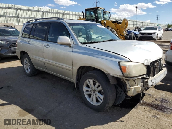 2006 Toyota Highlander Hybrid with VIN JTEDW21A660001614, listed as a Copart auction lot 71532244 with 302,466 mi miles and Salvage Title. Bid and sale history available at carsss.com. Image 4.
