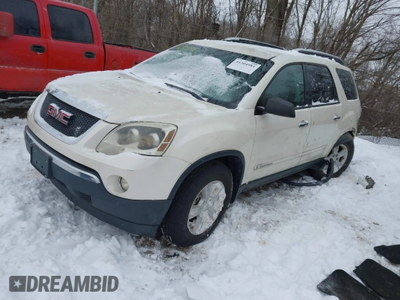 2008 GMC Acadia SLE1 with VIN 1GKEV13778J258533, listed as a IAAI auction lot 41304981 with 210,552 mi miles. Bid and sale history available at carsss.com. Image 2.