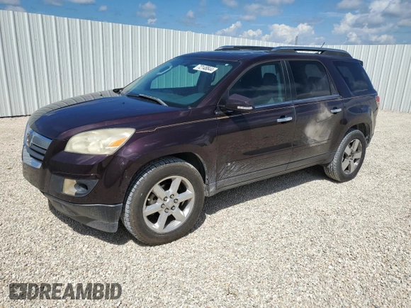 2008 Saturn Outlook XR z VIN 5GZER33738J307138, wystawiony jako Copart lot #72148844 z przebiegiem 189 173 mil mil oraz Szkoda całkowita • Salvage title. Historia ofert i sprzedaży dostępna na DreamBid. Obrazek 1.