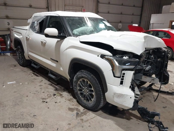 2024 Toyota Tundra 4WD SR5 with VIN 5TFLA5DBXRX223377, listed as a IAAI auction lot 41597794 with 8,104 mi miles. Bid and sale history available at carsss.com. Image 1.