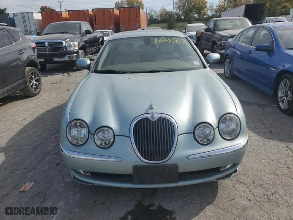 2003 Jaguar S-Type with VIN SAJEA01T23FM81481, listed as a Copart auction lot 76996804 with NaN miles and Clean Title. Bid and sale history available at carsss.com. Image 5.