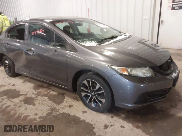 2014 Honda Civic Sedan EX with VIN 2HGFB2F82EH517298, listed as a IAAI auction lot 41971174 with 131,451 mi miles. Bid and sale history available at carsss.com. Image 1.