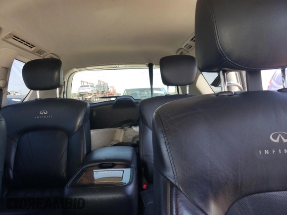 2014 Infiniti QX80 with VIN JN8AZ2NF4E9555172, listed as a Copart auction lot 52302975 with 107,709 mi miles and Salvage Title. Bid and sale history available at DreamBid. Image 10.