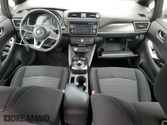 2019 Nissan LEAF SV with VIN 1N4AZ1CP0KC321892, listed as a Copart auction lot 64517345 with 36,840 mi miles and Salvage title. Bid and sale history available at DreamBid. Image 8.