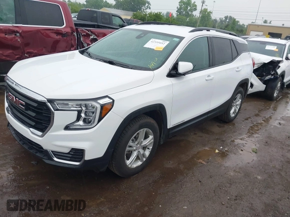 2022 GMC Terrain SLE z VIN 3GKALTEV7NL126632, wystawiony jako IAAI lot #42355052 z przebiegiem 44 777 mil mil oraz . Historia ofert i sprzedaży dostępna na DreamBid. Obrazek 17.