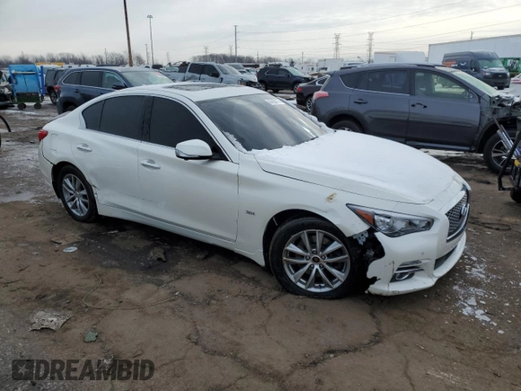2017 Infiniti Q50 3.0t Sport with VIN JN1EV7AR4HM840237, listed as a Copart auction lot 44430465 with 79,876 mi miles and Clean Title. Bid and sale history available at carsss.com. Image 4.