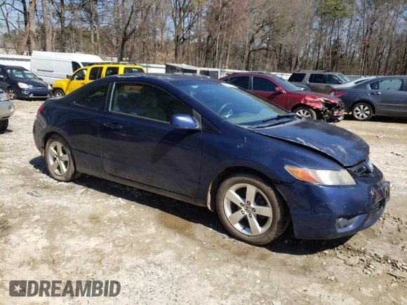 2006 Honda Civic Cpe EX with VIN 2HGFG12856H532901, listed as a Copart auction lot 48634825 with 202,881 mi miles and Salvage Title. Bid and sale history available at carsss.com. Image 4.