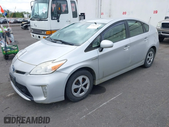 2013 Toyota Prius One with VIN JTDKN3DUXD5550436, listed as a IAAI auction lot 42065147 with 184,759 mi miles. Bid and sale history available at carsss.com. Image 17.