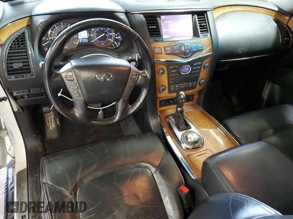 2014 Infiniti QX80 with VIN JN8AZ2NE9E9061705, listed as a Copart auction lot 57645125 with 147,845 mi miles and Salvage title. Bid and sale history available at DreamBid. Image 8.