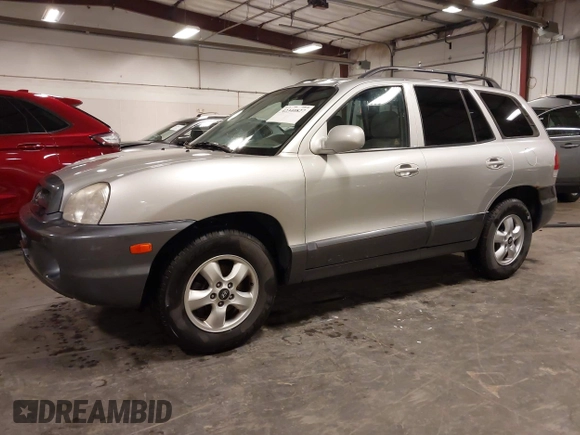 2005 Hyundai Santa Fe GLS with VIN KM8SC73D95U974594, listed as a IAAI auction lot 42340827 with 126,081 mi miles and . Bid and sale history available at DreamBid. Image 2.