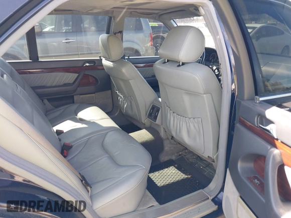 1995 Mercedes-Benz S with VIN WDBGA43E6SA228817, listed as a IAAI auction lot 41871143 with 104,274 mi miles and . Bid and sale history available at DreamBid. Image 8.
