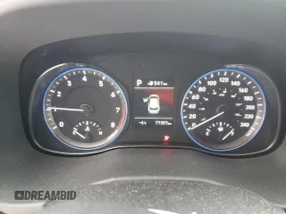 2018 Hyundai Kona SEL with VIN KM8K2CAA2JU105611, listed as a Copart auction lot 43071505 with 77,357 mi miles and Salvage Title. Bid and sale history available at carsss.com. Image 9.