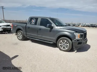 2018 Ford F-150 XL with VIN 1FTEW1CP6JKC08828, listed as a Copart auction lot 47519485 with 143,305 mi miles and Salvage Title. Bid and sale history available at carsss.com. Image 4.