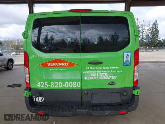 2016 Ford Transit Wagon XL with VIN 1FBZX2ZM5GKA76479, listed as a IAAI auction lot 41942281 with 38,970 mi miles. Bid and sale history available at carsss.com. Image 17.