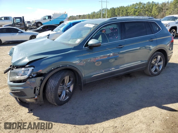 2021 Volkswagen Tiguan SE with VIN 3VV3B7AX8MM104042, listed as a Copart auction lot 53059115 with 44,219 mi miles and Salvage Title. Bid and sale history available at DreamBid. Image 1.