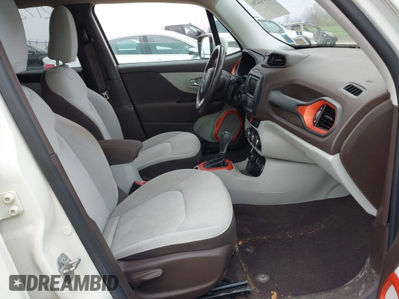 2015 Jeep Renegade Latitude with VIN ZACCJBBT0FPB76457, listed as a IAAI auction lot 42172296 with 75,568 mi miles and . Bid and sale history available at DreamBid. Image 5.
