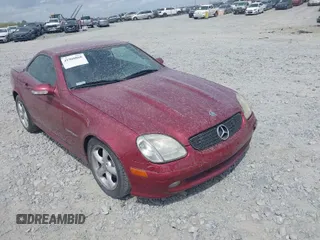 2003 Mercedes-Benz SLK-Class 2.3L with VIN WDBKK49F63F291735, listed as a IAAI auction lot 41960868 with 130,024 mi miles. Bid and sale history available at carsss.com. Image 1.