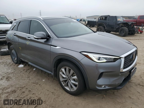 2021 Infiniti QX50 Essential с VIN 3PCAJ5CA0MF123145, выставлен на аукционе Copart как лот 46046815 с пробегом 54 634 миль миль и Списание • Salvage title. История ставок и продаж доступна на DreamBid. Изображение 4.